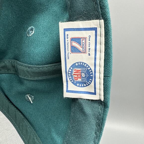 Vintage 90s Philadelphia Eagles NFL Game Day Strap Hat NWT Green - Picture 7 of 7